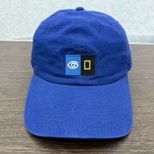National Geographic Hat Cap Strapback Blue Sea Lion Adjustable Baseball